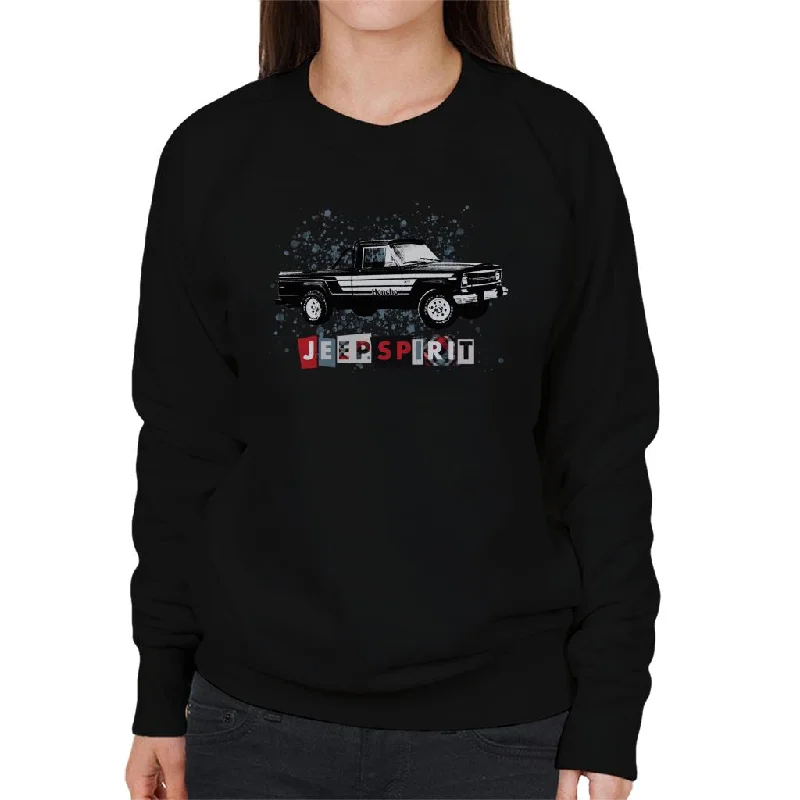 Jeep Spirit Honcho Women's Sweatshirt Hoodie with Set-In Sleeves Structured Classic