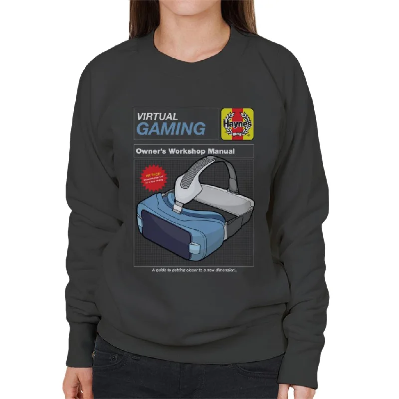 Haynes Virtual Gaming Workshop Manual Women's Sweatshirt Hoodie with Zipper Placket Modern Functional Haynes Virtual Gaming Workshop Manual Women's Sweatshirt Hoodie with Zipper Placket Modern Functional