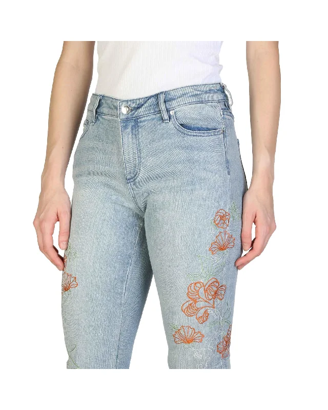Armani Exchange Women's Floral Skinny Jeans Fashionable Slim Fit Jeans