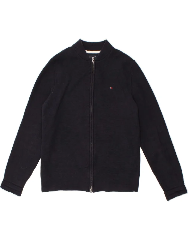 TOMMY HILFIGER Womens Cardigan Sweater UK 10 Small Navy Blue Cotton Iron Safe Non-Iron Wrinkle Free TOMMY HILFIGER Womens Cardigan Sweater UK 10 Small Navy Blue Cotton Iron Safe Non-Iron Wrinkle Free
