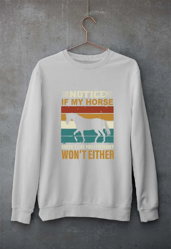Horse Unisex Sweatshirt for Men/Women Hoodie with Print Artistic Unique
