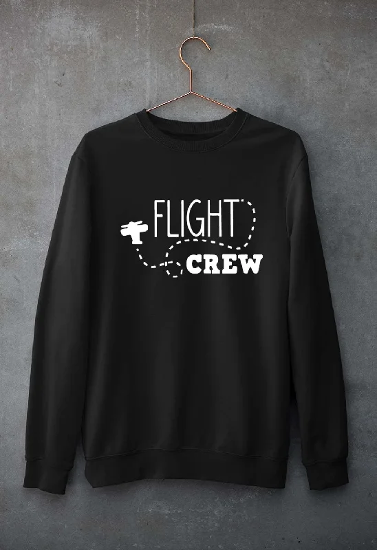 Flight Crew Unisex Sweatshirt for Men/Women Hoodie with Mock Neck Collared Structured