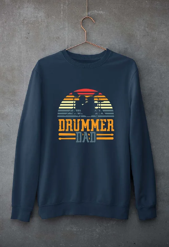 Drummer Dad Unisex Sweatshirt for Men/Women Hoodie with Half-Zip Sporty Casual
