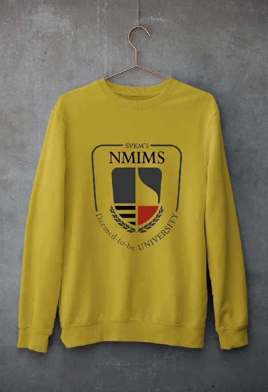NMIMS Unisex Sweatshirt for Men/Women Hoodie with Double Zipper Versatile Adjustable
