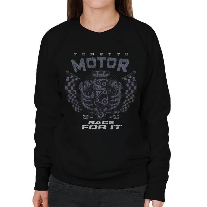 Fast and Furious Toretto Race For It Women's Sweatshirt Hoodie with Distressed Vintage Worn Fast and Furious Toretto Race For It Women's Sweatshirt Hoodie with Distressed Vintage Worn
