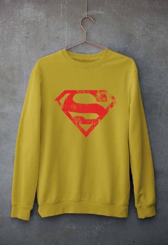 Superman Superhero Unisex Sweatshirt for Men/Women Hoodie with Hem Detail Decorative Unique