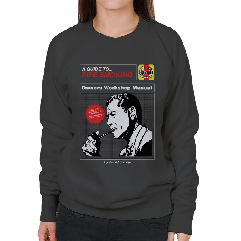 Haynes Pipe Smoking Workshop Manual Women's Sweatshirt Hoodie with Back Slit Movement Comfort Haynes Pipe Smoking Workshop Manual Women's Sweatshirt Hoodie with Back Slit Movement Comfort
