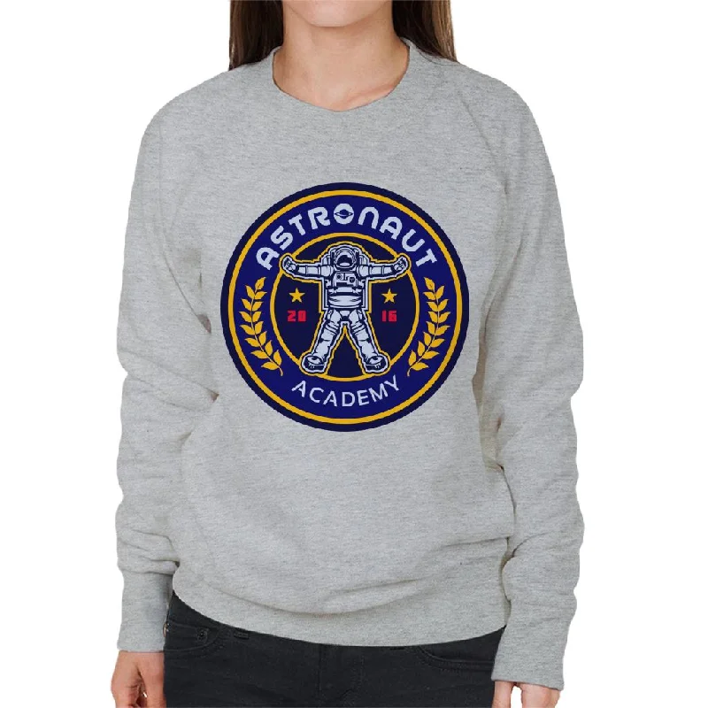 NASA Astronaut Academy Logo Women's Sweatshirt Oversized Hoodie Comfort Casual