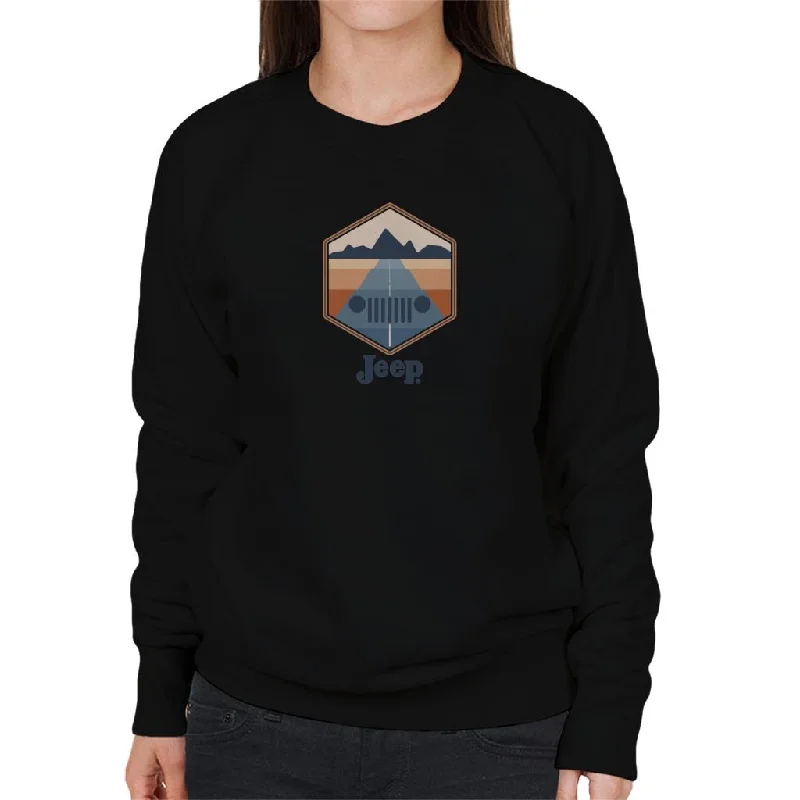 Jeep Drive With A View Women's Sweatshirt Hoodie with Pastel Soft Subtle