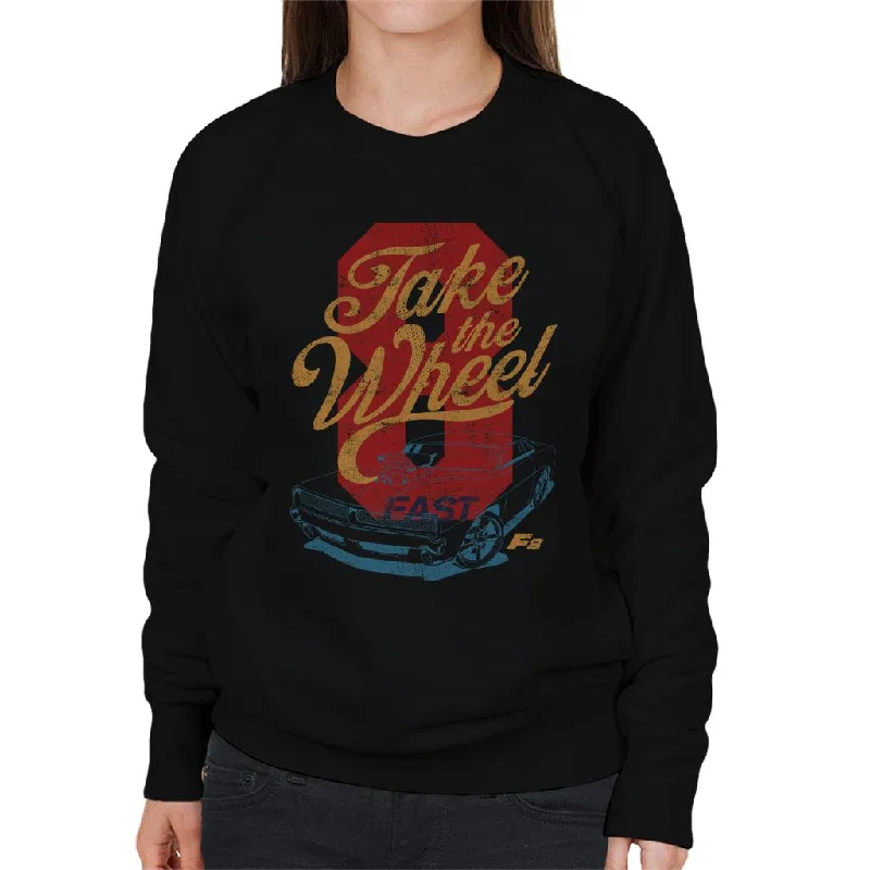Fast and Furious 8 Take The Wheel Women's Sweatshirt Hoodie with Hood Adjustable Protection