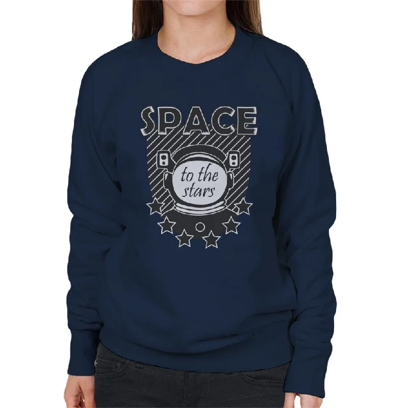 NASA Space Astronaut To The Stars Women's Sweatshirt Hoodie with Patch Decorative Personalized