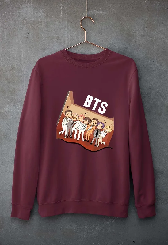 BTS Kpop Unisex Sweatshirt for Men/Women Hoodie with Side Slits Relaxed Casual