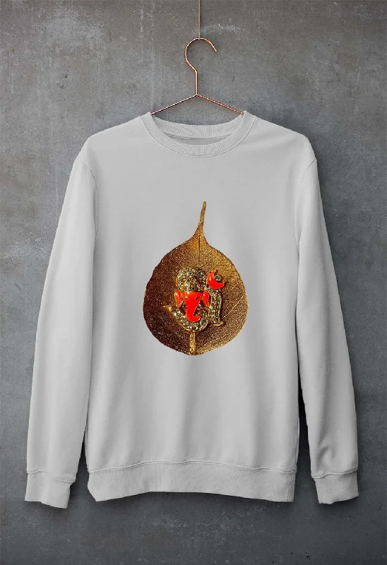 Ganpati Unisex Sweatshirt for Men/Women Hoodie with Puffed Sleeves Voluminous Trendy