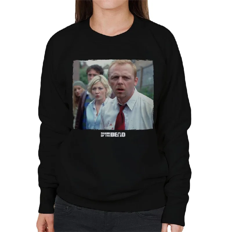 Shaun of the Dead Confused Women's Sweatshirt Hoodie with Hem Detail Decorative Unique