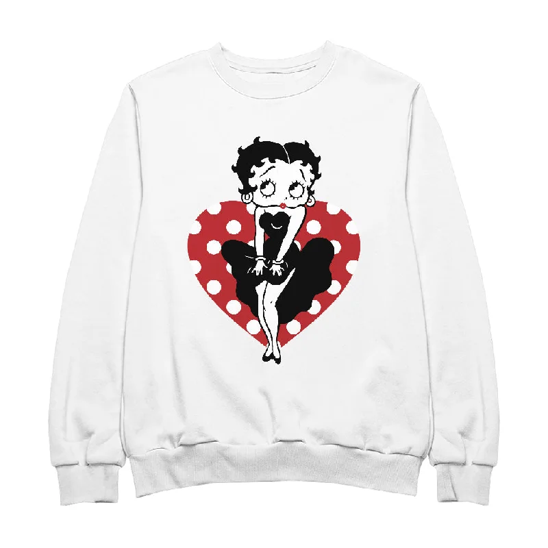 Betty Boop Parody Women's Sweatshirt Hoodie with Thumb Holes Functional Cozy