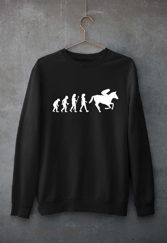 Horse Riding Unisex Sweatshirt for Men/Women Hoodie with Pattern Geometric Abstract
