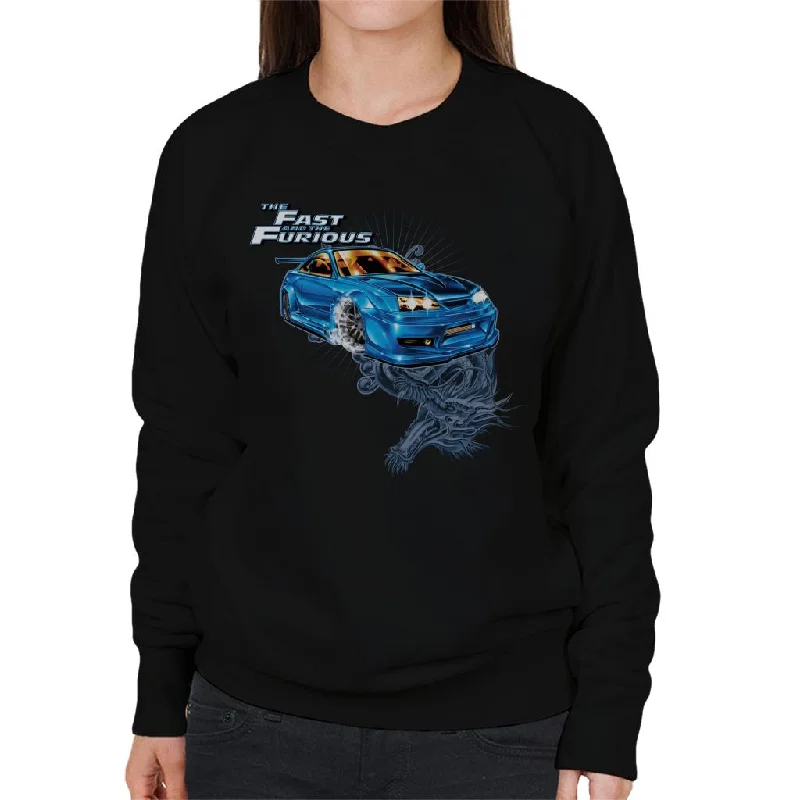 Fast and Furious Tokyo Drift Dragon Women's Sweatshirt Hoodie with Snap Buttons Easy Quick Fast and Furious Tokyo Drift Dragon Women's Sweatshirt Hoodie with Snap Buttons Easy Quick