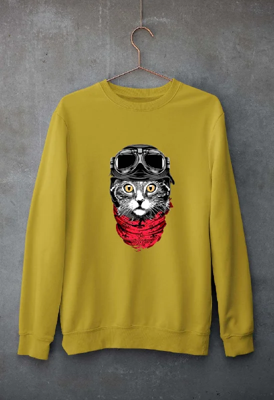 Cat Unisex Sweatshirt for Men/Women Hoodie with Full-Zip Functional Layering