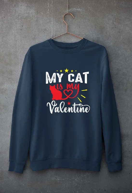 Cat Unisex Sweatshirt for Men/Women Hoodie with High-Low Hem Asymmetrical Trendy