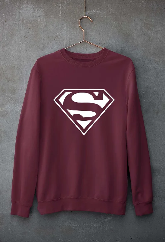 Superman Superhero Unisex Sweatshirt for Men/Women Hoodie with Tied Waist Feminine Flattering