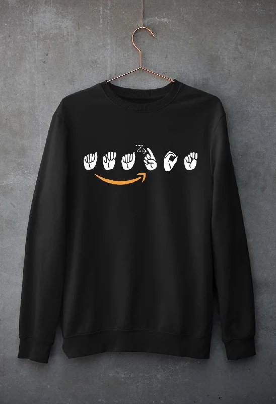 Amazon Unisex Sweatshirt for Men/Women Hooded Sweatshirt Casual Wear Street Style