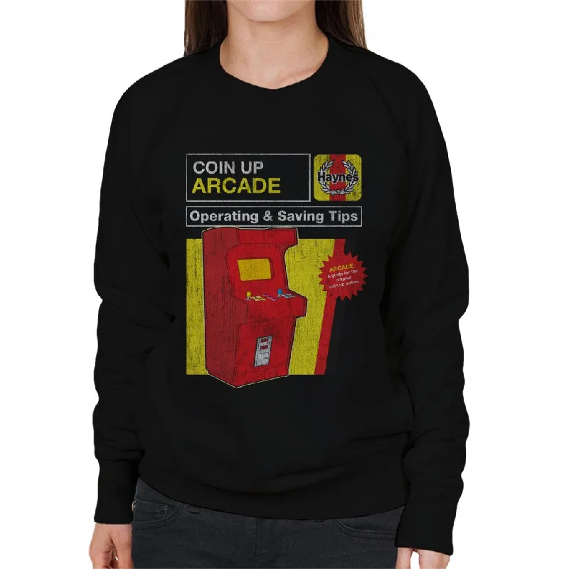 Haynes Coin Up Arcade Tips Women's Sweatshirt Hoodie with Belted Waist Structured Tailored Haynes Coin Up Arcade Tips Women's Sweatshirt Hoodie with Belted Waist Structured Tailored