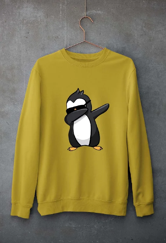 Dab Penguin Unisex Sweatshirt for Men/Women Cotton Hoodie Fleece Lining Warmth