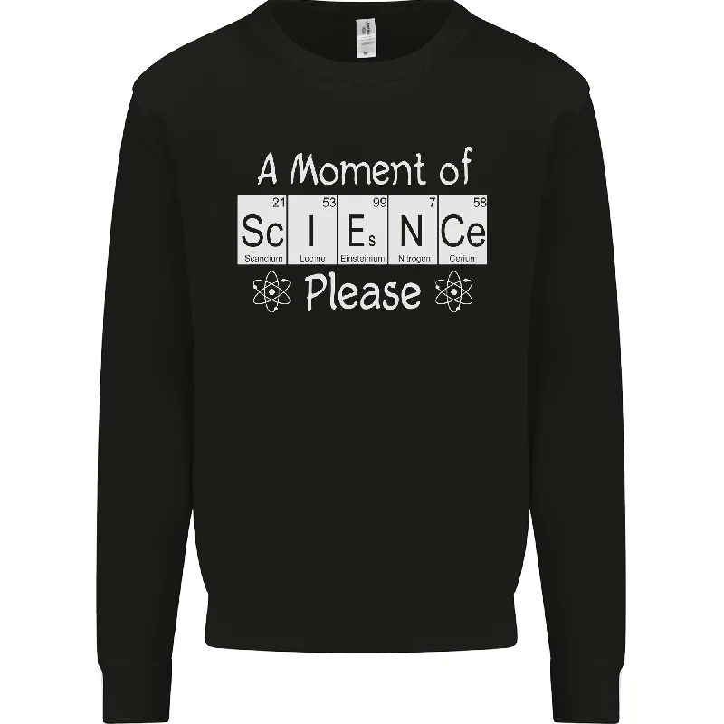 A Moment of Science Please Funny Geek Mens Sweatshirt Jumper Hoodie with Button Placket Classic Preppy A Moment of Science Please Funny Geek Mens Sweatshirt Jumper Hoodie with Button Placket Classic Preppy
