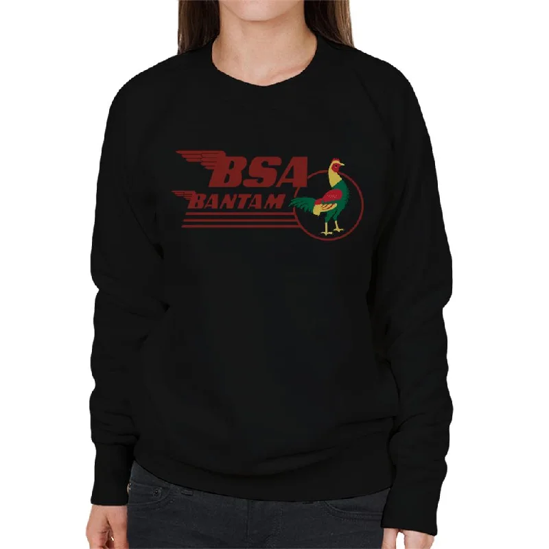 BSA Bantam Women's Sweatshirt Hoodie with Front Slit Layering Stylish