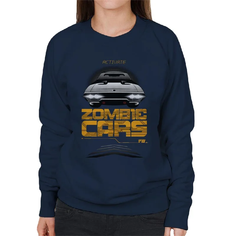 Fast and Furious Activate Zombie Cars Women's Sweatshirt Hoodie with Drawcord Adjustable Secure
