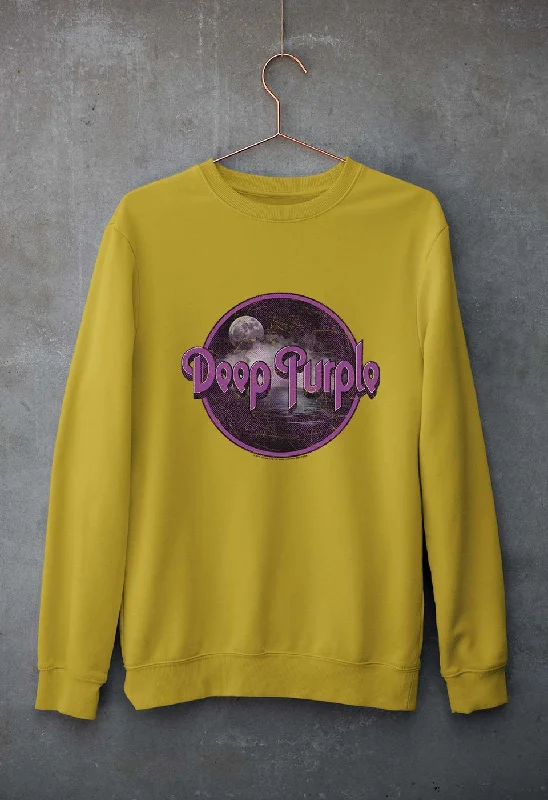 Deep Purple Unisex Sweatshirt for Men/Women Hoodie with Hidden Zipper Minimalist Clean
