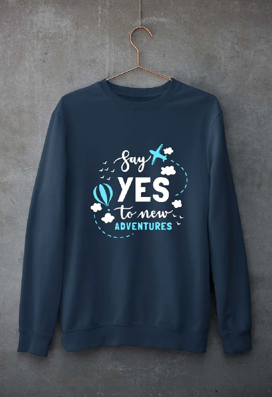 Travel Adventures Unisex Sweatshirt for Men/Women Hoodie with Illustration Artistic Creative