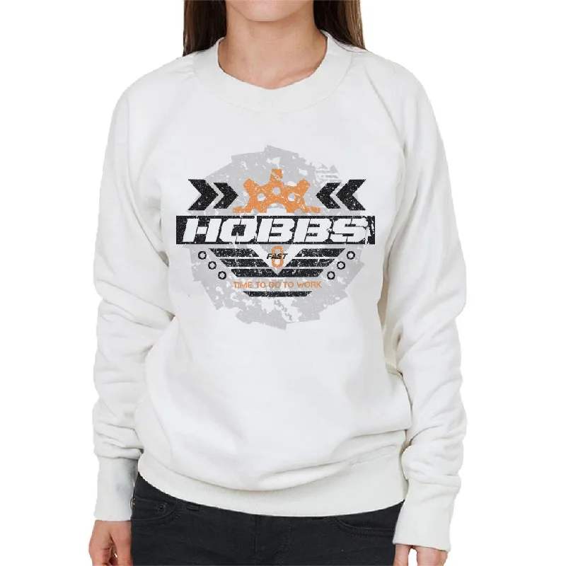 Fast and Furious Hobbs Time To Go To Work Women's Sweatshirt Hoodie with Pastel Soft Subtle Fast and Furious Hobbs Time To Go To Work Women's Sweatshirt Hoodie with Pastel Soft Subtle