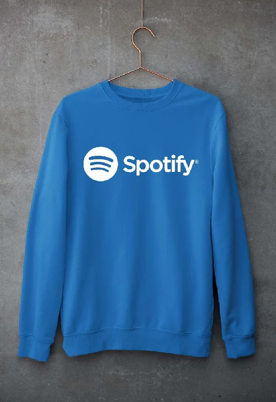 Spotify Unisex Sweatshirt for Men/Women Hoodie with Ribbed Hem Stretchable Secure