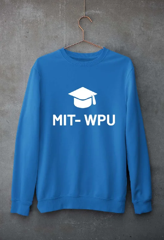 MIT WPU Unisex Sweatshirt for Men/Women Hoodie with Raglan Sleeves Sporty Comfortable