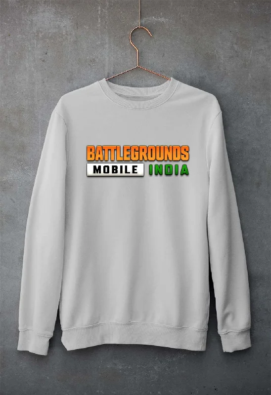 Battlegrounds Mobile India (BGMI) Unisex Sweatshirt for Men/Women Hoodie with Button Placket Classic Preppy