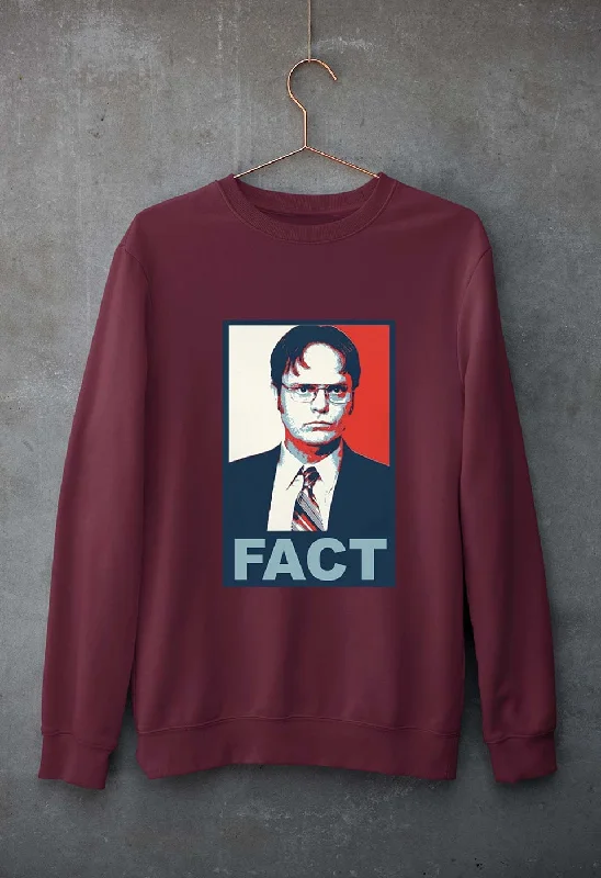 Dwight Schrute Fact Unisex Sweatshirt for Men/Women Hoodie with Zipper Placket Modern Functional Dwight Schrute Fact Unisex Sweatshirt for Men/Women Hoodie with Zipper Placket Modern Functional