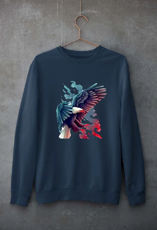 Eagle Unisex Sweatshirt for Men/Women Hoodie with Earth Tones Natural Calm