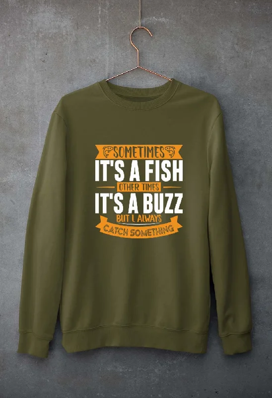 Fishing Unisex Sweatshirt for Men/Women Hoodie with Oversized Fit Loose Comfortable