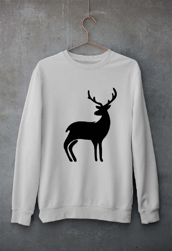 Deer Unisex Sweatshirt for Men/Women Hoodie with Crew Neck Simple Timeless