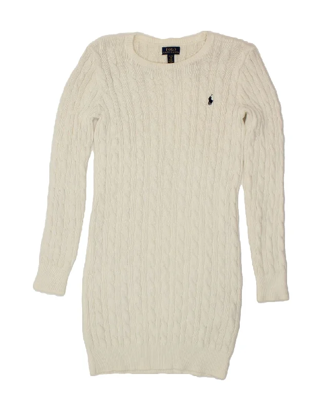 POLO RALPH LAUREN Girls Long Sleeve Jumper Dress 15-16 Years XL White Satin Fabric Silk Fabric Chiffon Fabric POLO RALPH LAUREN Girls Long Sleeve Jumper Dress 15-16 Years XL White Satin Fabric Silk Fabric Chiffon Fabric