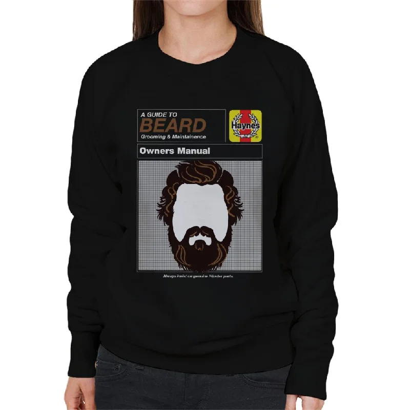 Haynes Beard Workshop Manual Women's Sweatshirt Cotton Hoodie Fleece Lining Warmth