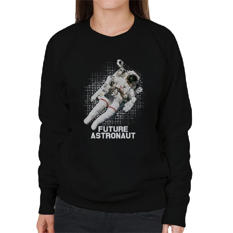 NASA Future Astronaut Women's Sweatshirt Hoodie with Relaxed Fit Easy Casual