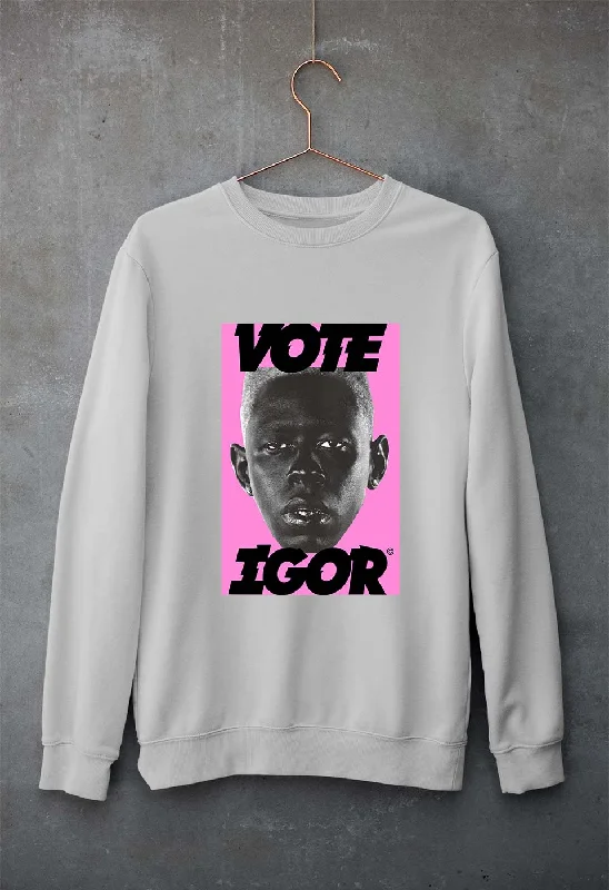 Igor Unisex Sweatshirt for Men/Women Hoodie with Hem Raw Edge Edgy Unfinished