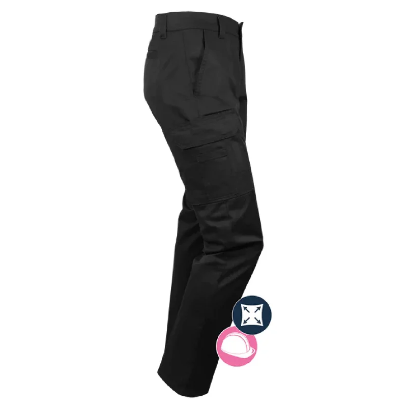 Ladies Stretch Cargo Work Pants by GATTS Workwear - Style 013EX Elegant Palazzo Trousers Ladies Stretch Cargo Work Pants by GATTS Workwear - Style 013EX Elegant Palazzo Trousers