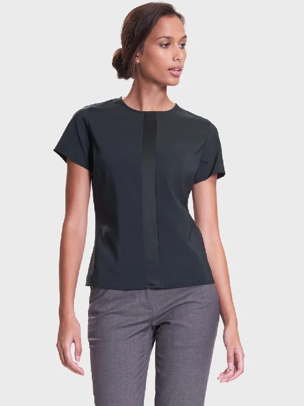 Ladies' Sophia Blouse - Black Elegant Silk Blouse