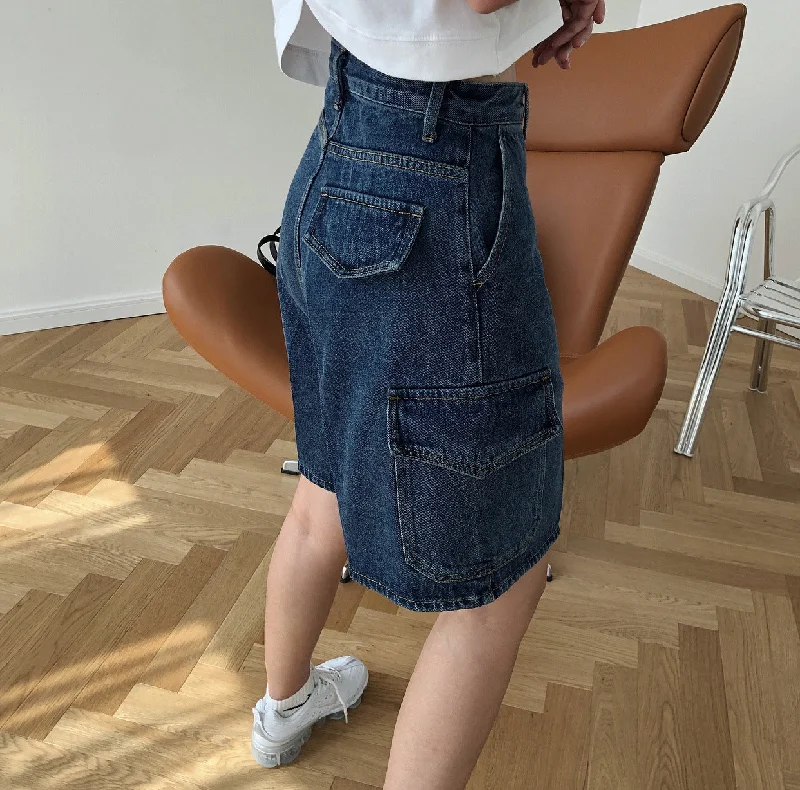 Summer Europe and America street hipster high waist cowboy pants pocket straight loose five pants shorts women Modern Stretch Trousers Summer Europe and America street hipster high waist cowboy pants pocket straight loose five pants shorts women Modern Stretch Trousers