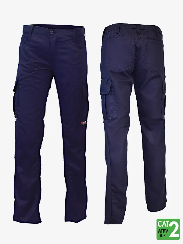 Women's Westex UltraSoft® 7 oz Cargo Pants - Style 671 - Navy Comfortable Denim Trousers Women's Westex UltraSoft® 7 oz Cargo Pants - Style 671 - Navy Comfortable Denim Trousers