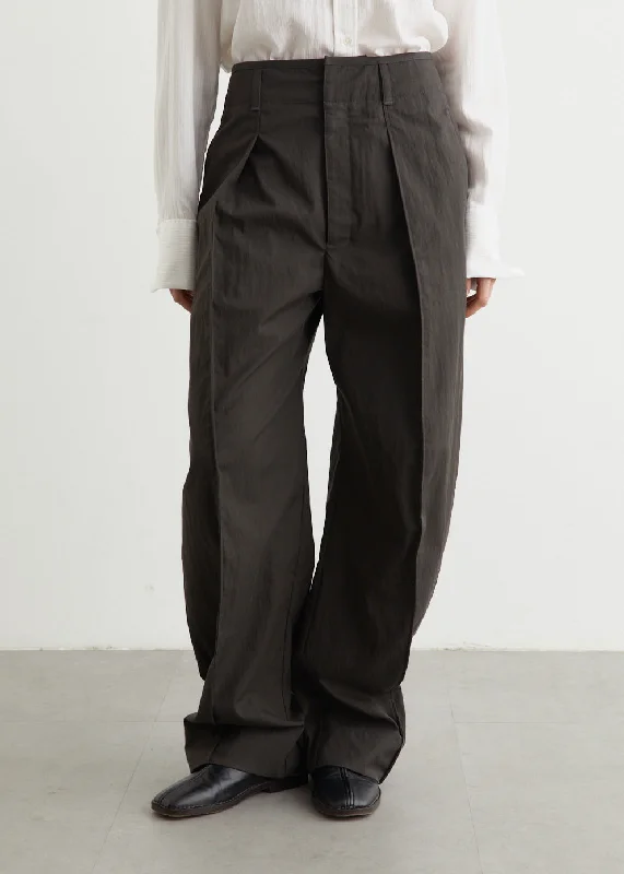 Curved Volume Pants Elegant Palazzo Trousers