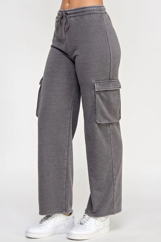 Burnout Cargo Pant Cozy Fitted Pants